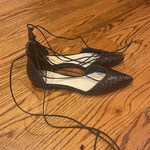 Brown Leather Flat Pietra | SCHUTZ Schutz Woman’s Coffee Shoes Size 9.5